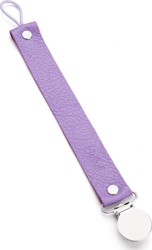 Organik Deri Emzik Askısı - Lavender