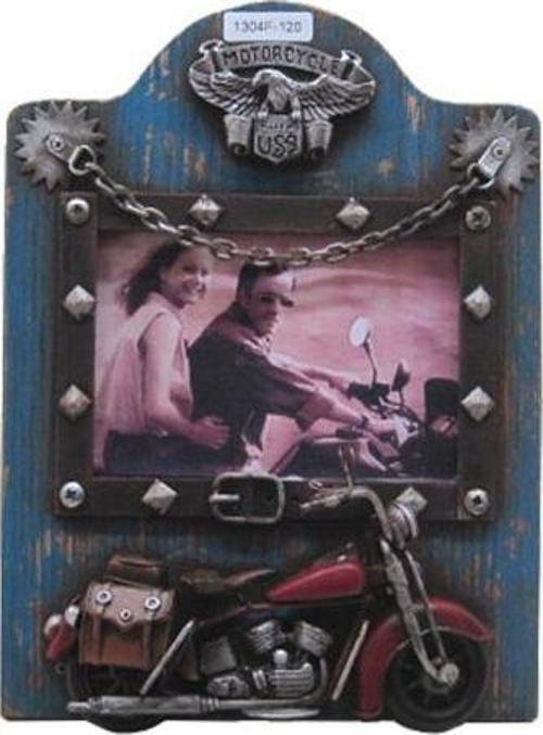 Dekoratif Metal Çerçeve Motosiklet Dekorlu Vintage Hediyelik
