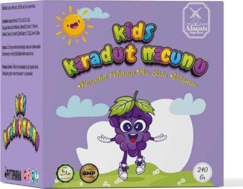 Kids Çocuk Macunu - Arı Sütü, Propolis,Karadut Pekmezi, Bal Ve Vitamin Katkılı Kakaolu Meyveli Macun