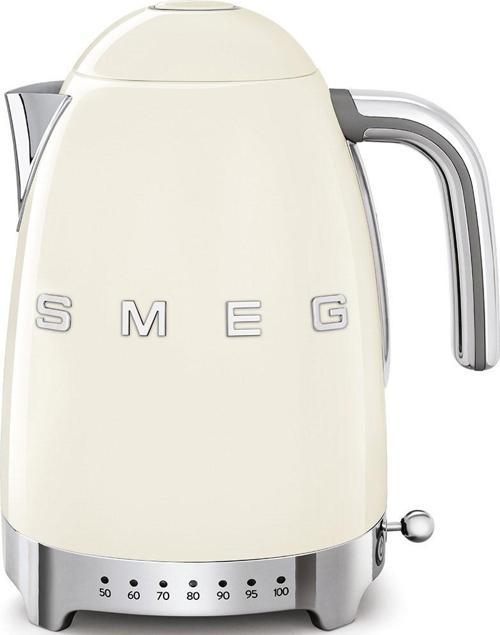 Klf04Creu Retro Krem Isı Ayarlı 2400 Watt 1.7 Litre Çelik Kettle