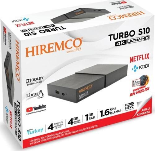 S10 Turbo 4K Uydu Alıcısı Dolby Digital Netflix Youtube 1 Yıl Free Tv