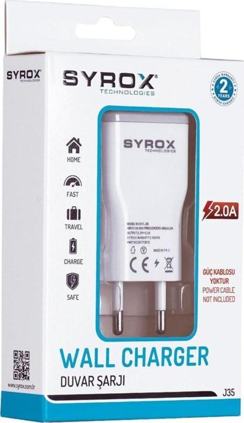 Şarj Adaptörü (Başlık) 2.0A Syx-J35
