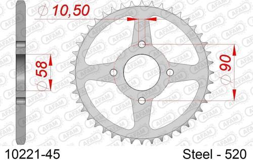 KTM DUKE 125 11-13 ÇELİK ARKA DİŞLİ #520