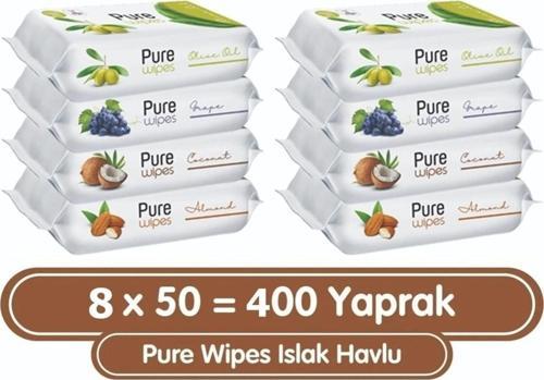 Wipes Islak Havlu 8X50 (400 Yaprak)