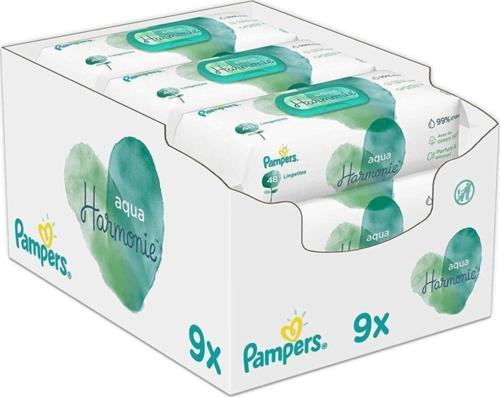 Pampers Aqua Pure Islak Havlu Mendil 9'Lu  9X48 432 Yaprak