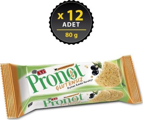 Pronot Zeytinli Kekikli Glutensiz Kurabiye 80 g x 12 Adet