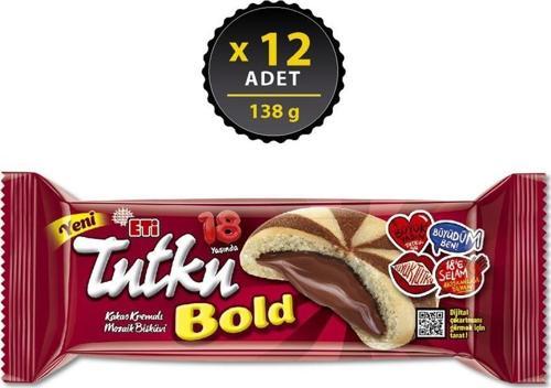 Tutku Bold Kakao Kremalı Bisküvi 138 g x 12 Adet