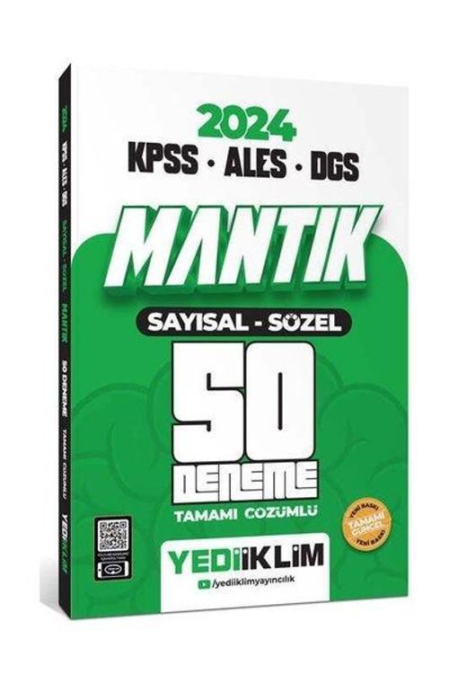2024 KPSS - ALES - DGS Mantık Sayısal Sözel Tamamı Çözümlü 50 Deneme