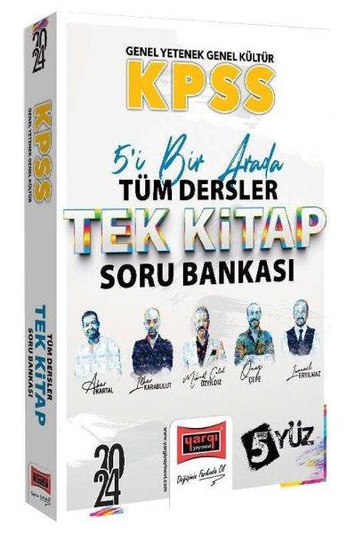 2024 KPSS Lisans GK - GY 5Yüz Ekibi Tüm Dersler Tek Kitap Soru Bankası