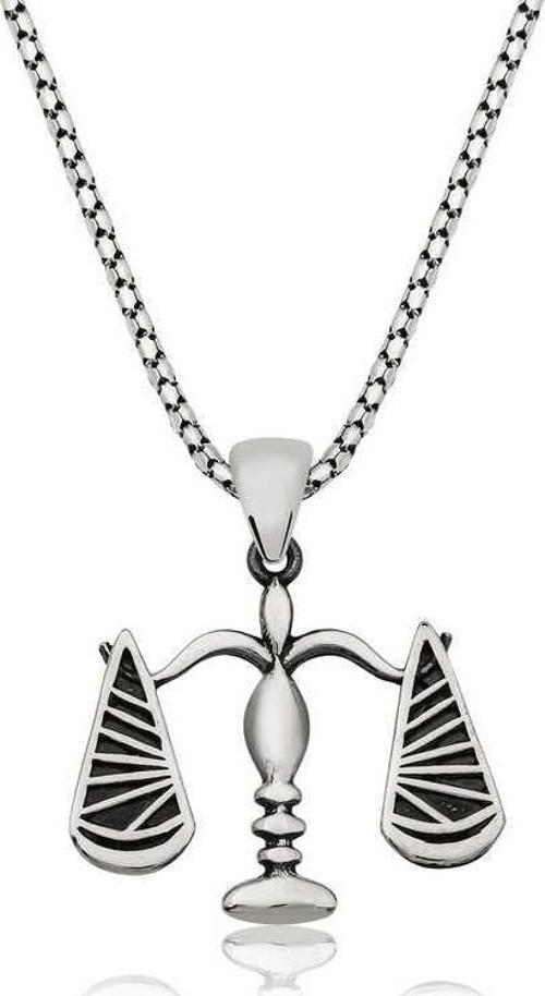 925 Ayar Gümüş Adalet Terazisi Kadın Gümüş Kolye