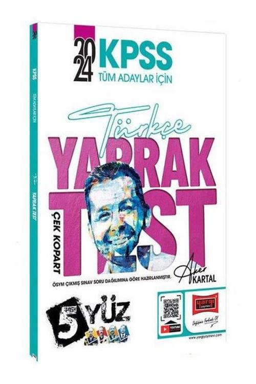 2024 KPSS Tüm Adaylar İçin 5Yüz Türkçe Çek Kopart Yaprak Test