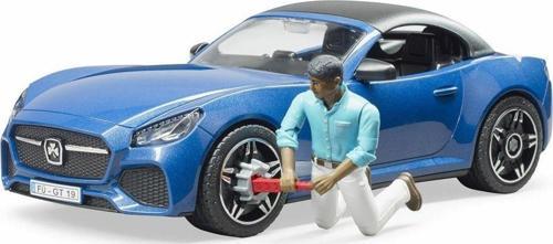 Roadster Araba (Mavi) ve Şürücüsü