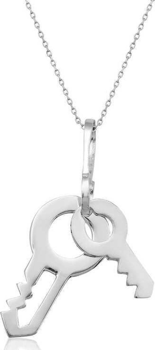 925 Ayar Gümüş Anahtar Kadın Gümüş Kolye