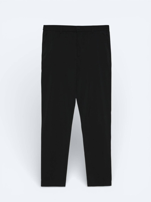 Siyah Dokuma Jogging Fit Casual Pantolon
