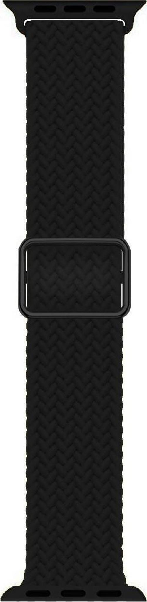 Apple Watch SE 2022 44mm Kordon Braided Loop Band Siyah