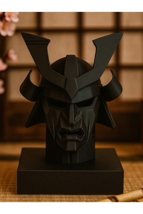 Samuray Maskesi Heykeli Japon Zırh Sanatı