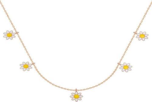 925 Ayar Gümüş Papatya Şans Kadın Gümüş Kolye