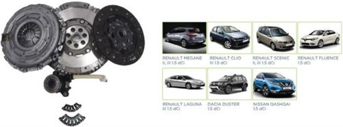 DEBRİYAJ SETI+RULMAN+VOLANLI CLIO III-KANGOO-LAGUNA III-MEGANE II-III-FLUENCE-SCENIC II 1.5DCI QASHQ