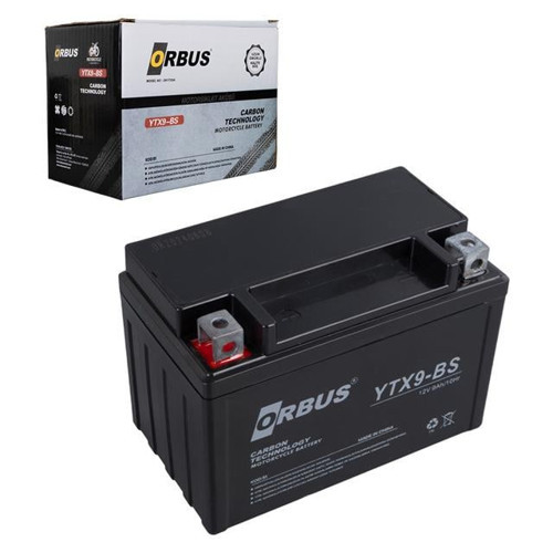 Orbus Ytx9-Bs 12V 9A Motosiklet Aküsü (150 X 86 X 107 Mm) (2.84Kg)