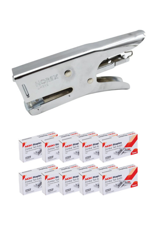 Pens Tipi 24/6 Zımba Makinası + 10 Adet Zımba Teli