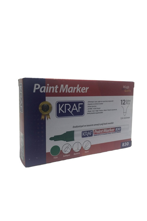 Paint Markör 830 Yeşil 12'li