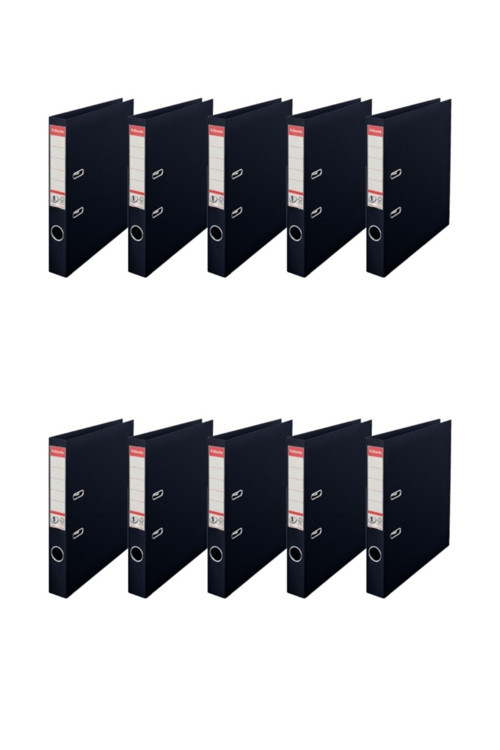 9945 Eko Plastik Büro Klasörü Dar Siyah 10 Adet