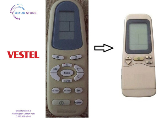Vestel Klima Kumandası-Eşdeğer