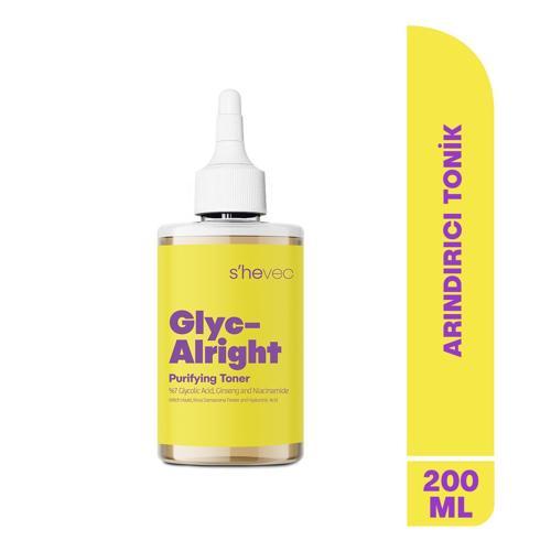 GLYC- ALRIGHT - Tüm Ciltler İçin Gözenek Sıkılaştırıcı Leke Karşıtı Tonik 200ml