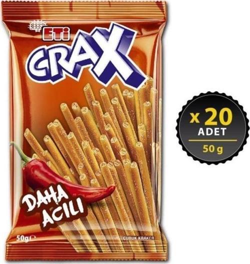 Crax Acılı Çubuk Kraker 50 g x 20 Adet