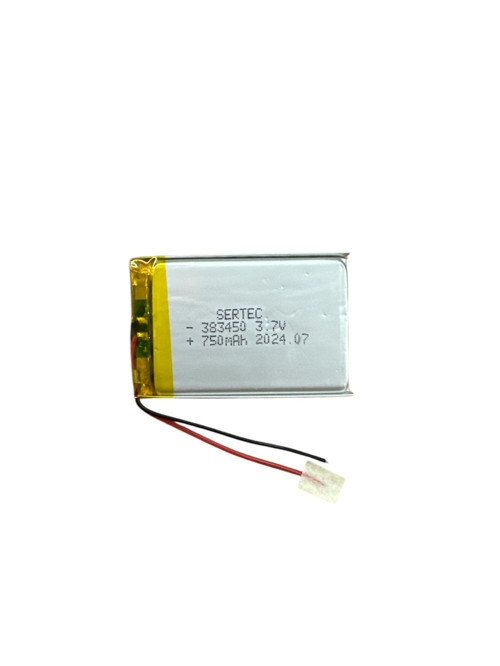 383450 3.7V 750 MAh Li-Polymer Pil Devreli/1.5A
