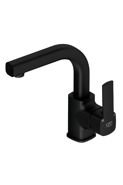 Mtl160-S Pedra Tek Gövde Lavabo Bataryası Siyah