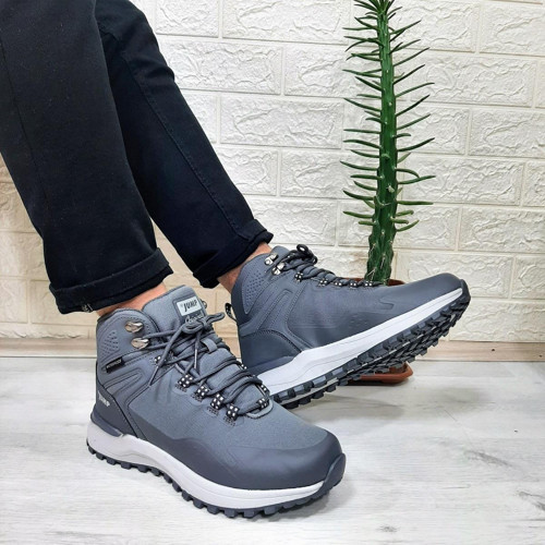 29652 Gri Renk Waterproof Kaymaz Rahat Erkek Bot