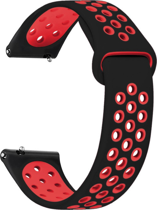 Huawei Watch GT 3 SE Rainbow Gently Band Kordon Siyah Kırmızı