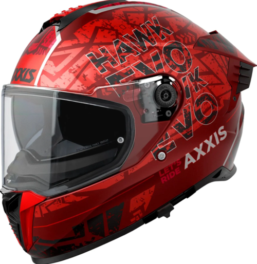 Motosiklet Kask Hawk Lets Rıde C5 Full Face Güneş Vizörlü Motor Kaskı