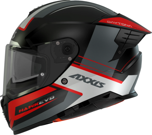 Motosiklet Kask Hawk Evo Daytona B15 Mat Full Face Güneş Vizörlü Motor Kaskı