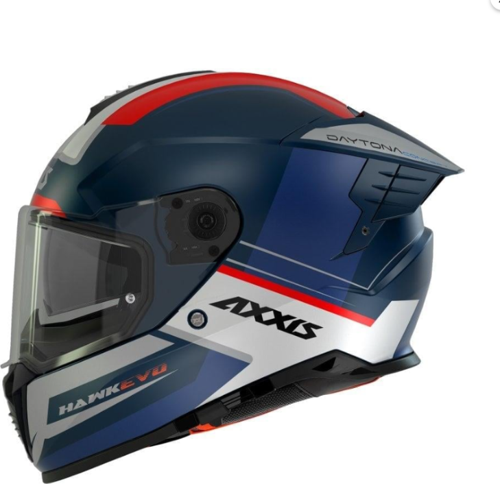 Motosiklet Kask Hawk Evo Daytona C7 Mat Full Face Güneş Vizörlü Motor Kaskı