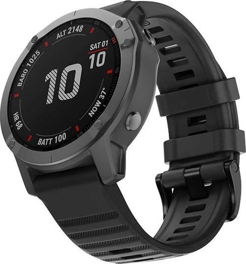 Garmin Fenix 5X Kordon Quick Fit Strap Band Siyah