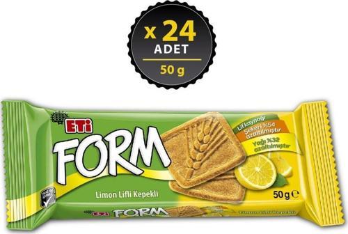 Form Limon Lifli Kepekli Bisküvi 50 gr x 24 Adet