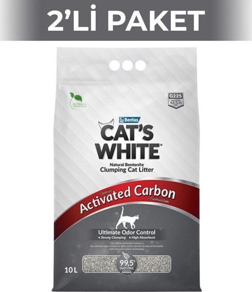 Aktif Karbonlu Extra Kedi Kumu 10 lt 2 Adet