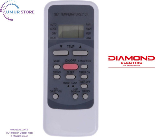 Diamond Electric MSG-09HR Duvar Tipi Klima Kumandası