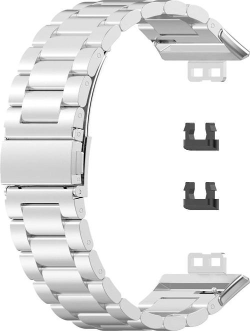 Huawei Watch Fit Metal Stainless Steel Kordon Gümüş