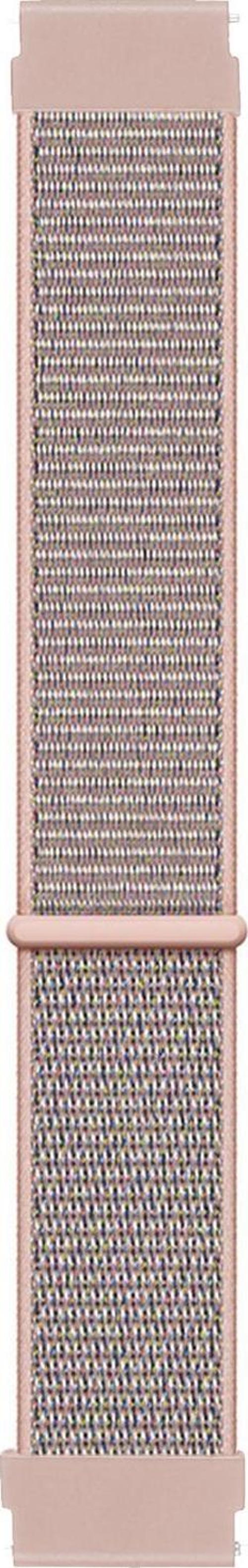 Samsung Galaxy Watch 3 41mm Hasırlı Kordon Woven Sport Loop Rose Gold