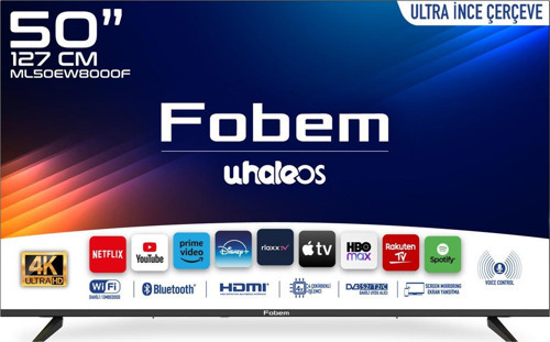 Fobem ML50EW8000F 50'' UHD 4K Android Whale TV