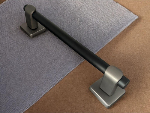 Dem Mat Skoç Füme Siyah AP263 Çekme Kapı Kolu Sürgülü Çekme Kol 25 Cm 1 Adet