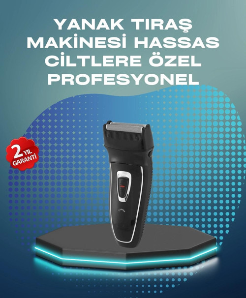 Kablosuz Kuru Tıraş Makinesi Folyo Başlıklı