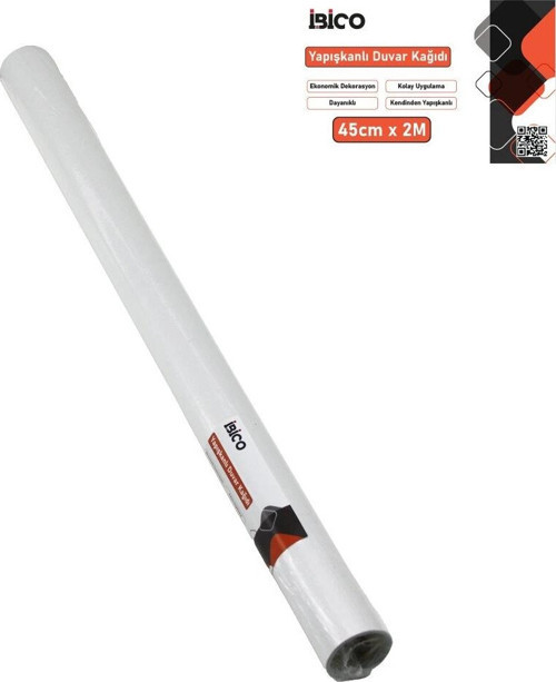 2MT X 45CM BEYAZ SADE TEZGAH ÜSTÜ FOLYO STİCKER - DUVAR KAĞIT KENDİNDEN YAPIŞKANLI - EKO DEKORASYON