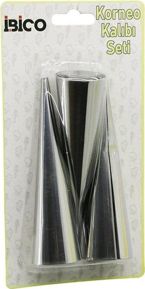 3PCS METAL KORNEO KALIP - PASTA DEKORASYON APARATI ÇAP:3.4CM X UZUNLUK:12CM BRKT-921602 (5047)