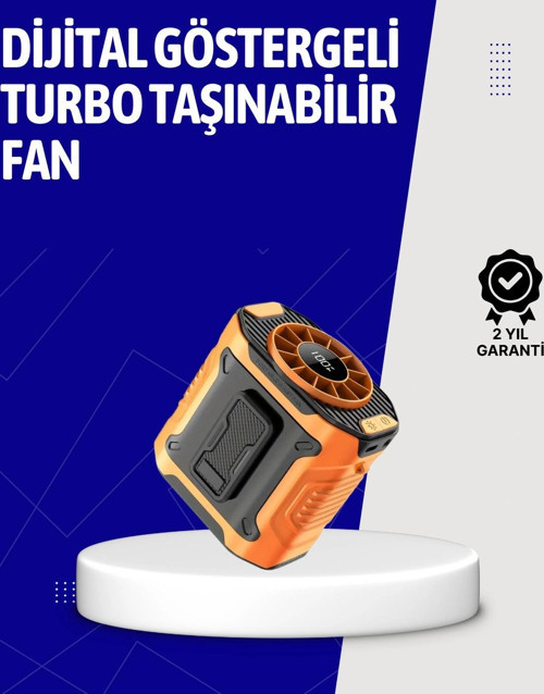 5000mAh Şarjlı Soğutma Fanı Taşınabilir