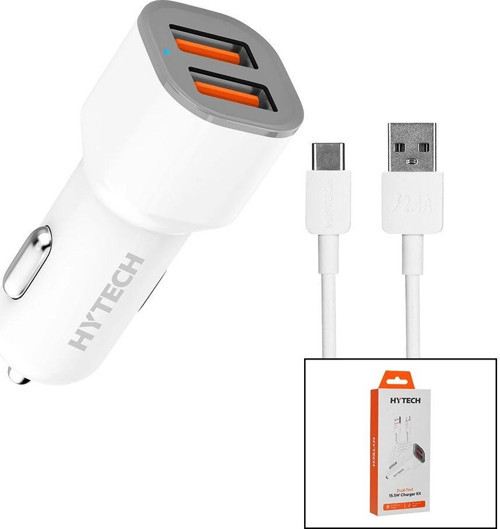 TYPE-C - KABLOLU OTO - ARAÇ ÇAKMAKLIK ŞARJ BAŞLIK SET 15.5W - 1MT KABLO HY-X46 (5047)