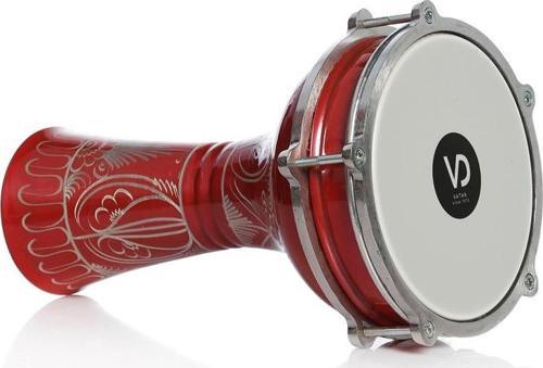 113 KIRMIZI 3 NO ERZİNCAN İŞLEMELİ ALÜMİNYUM DARBUKA